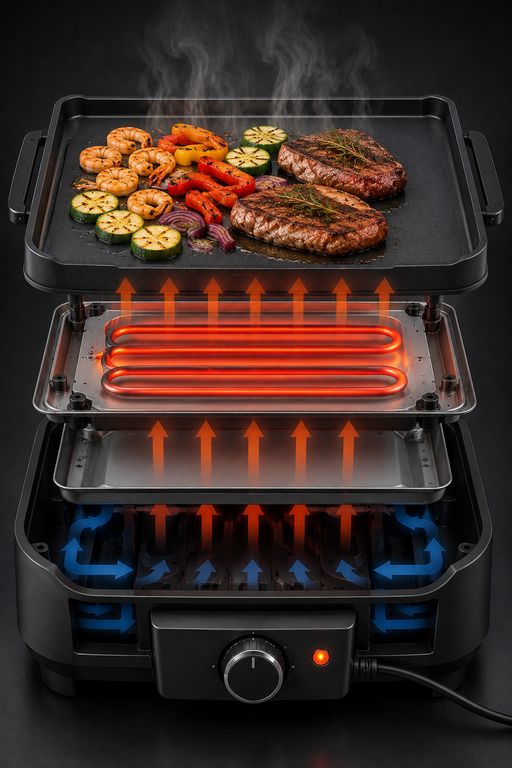 Barbecue électrique Plancha électrique